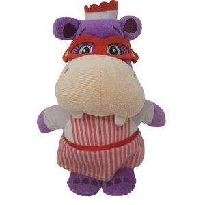 Disney Hallie Hippo Nurse Doc Mcstuffins Just Play Stuffed Animal Plush‎ Toy 7"